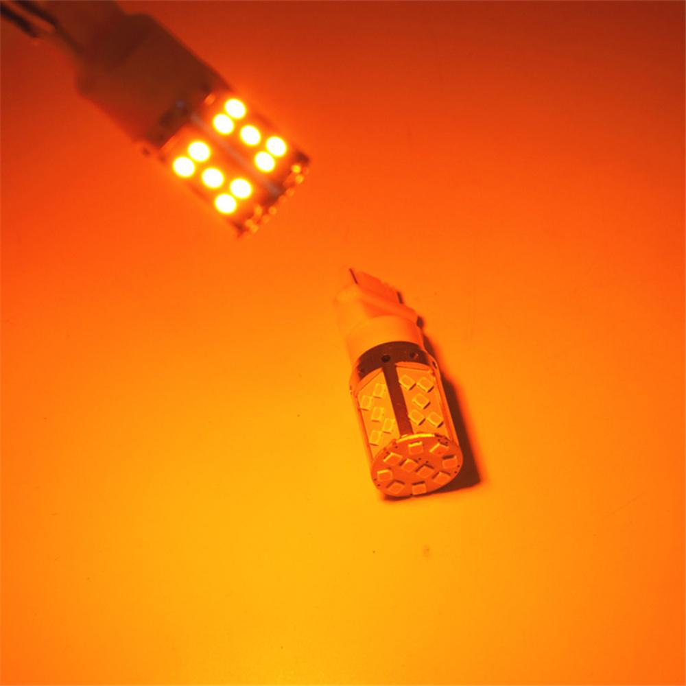 2Pc No Hyper Flash 21W Amber Bau15S 7507 Py21W 1156Py Led Bulb Turn Signal Light
