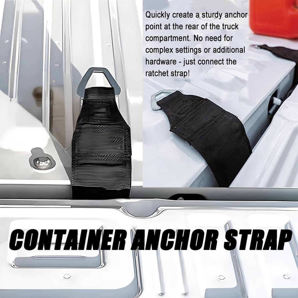 Truck Bed Anchor – Quick Tie Down Clip For Ratchet Straps, Cargo Belts & Tie-Downs