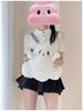 Halloween Ghost Plush Cartoon Backpack - Cute Double/Single Shoulder Bag for Girls