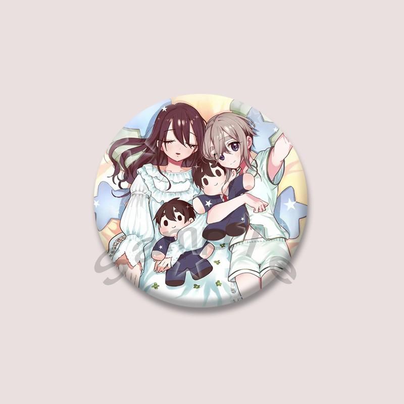The 100 Girlfriends Who Really Love You Anime Brooches Cartoon Figure Nano Eiai Karane Inda Badges Bag Hat Clothes Button Pins