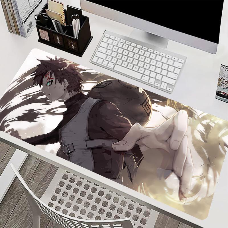 Mouse Pad PC Accessories Keyboard Pad Office Desk Mat Anti Slip HD Mousepad Rubber Tablet Pad Naruto Gaara Gaming Extended Pad