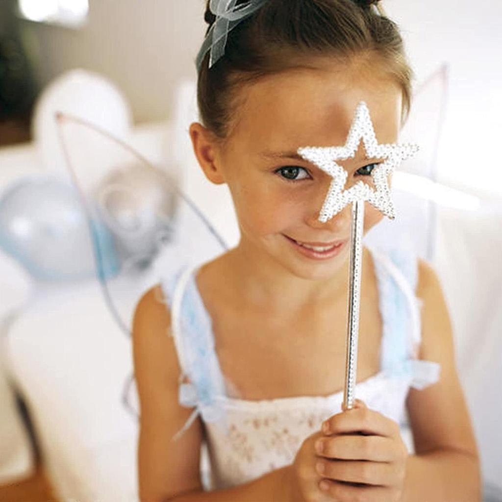 Kinderen Glitter Toverstaf Vijfpuntige Ster Toverstaf DIY Grappig Prinsessenkostuum Toverstaf Geschikt Voor Kleine Prinsessen Feeën