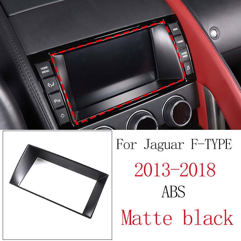 ABS Matte Black For Jaguar F-TYPE 2013-2024 Car Central Control Water Cup Panel Glass Lifting Frame Car Interior Accessories