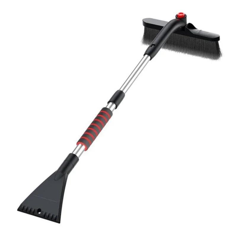 Extendable & Detachable Snow Shovel Ice Scraper - All-in-One Windshield Cleaning Tool with Brush for Winter Car Maintenance