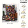 Dia de Muertos Flanelldecke - Weich & Warm für Sofa/Bett/Büro, Perfektes Halloween- & Weihnachtsgeschenk, Ganzjahres-Gemütlichkeit