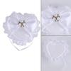 Wedding Rings Holder With Pearls Decors Soft Padding Bride Rings Box For Bridal Essential Ceremony Rings Organizer Case