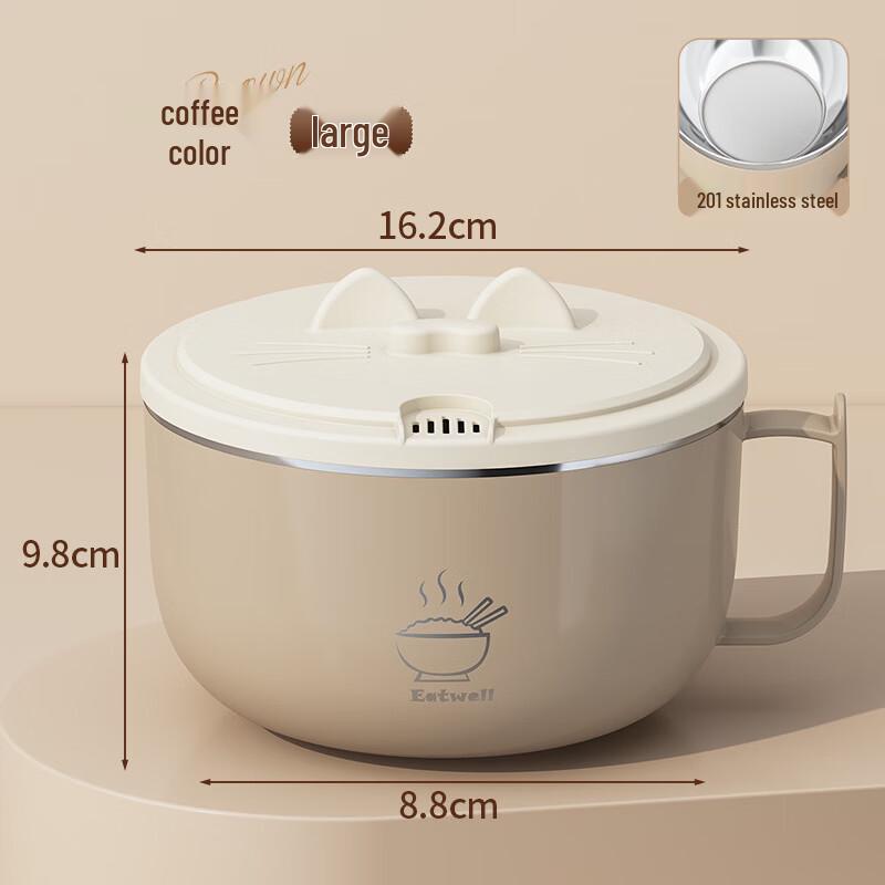 

Zhenshijia 304 Stainless Steel Insulated Lunch Bowl with Lid