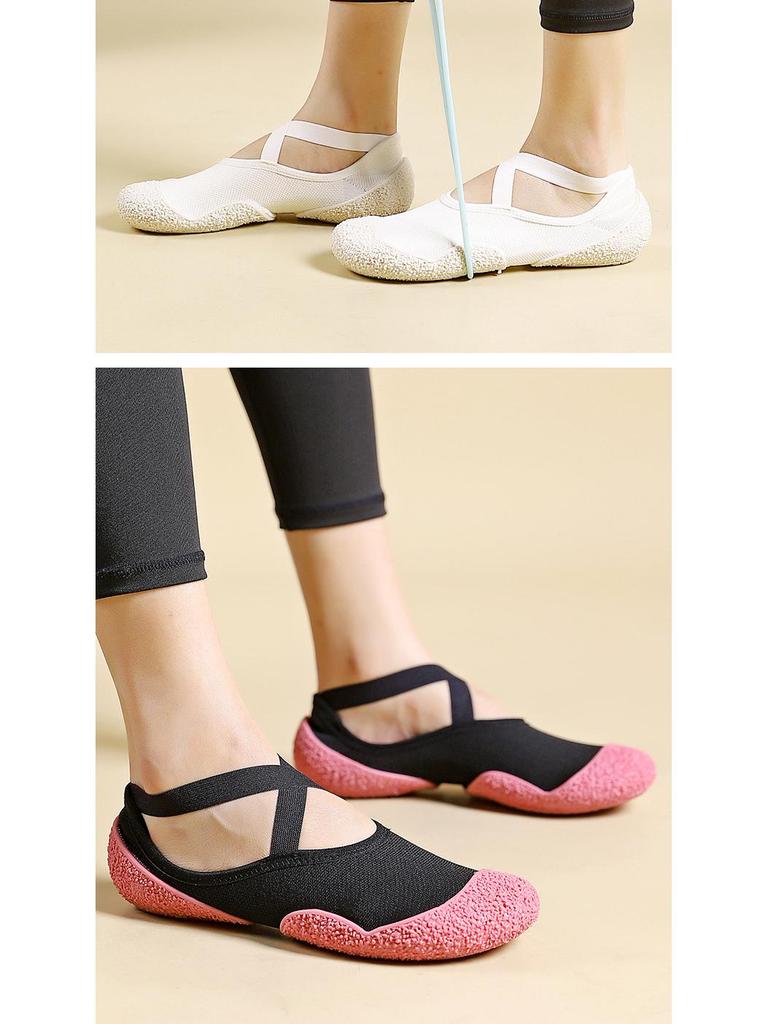 Gorensha Women's Shock-Absorbing Ballet Flats - Lightweight, Non-Slip Sole for Indoor Sports, Gym, Yoga, Aerobics