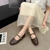 Spring/Autumn Fashion Buckle Single Women's Solid Color Model Square Toe Beautiful Casual and Comfortable Loafers
