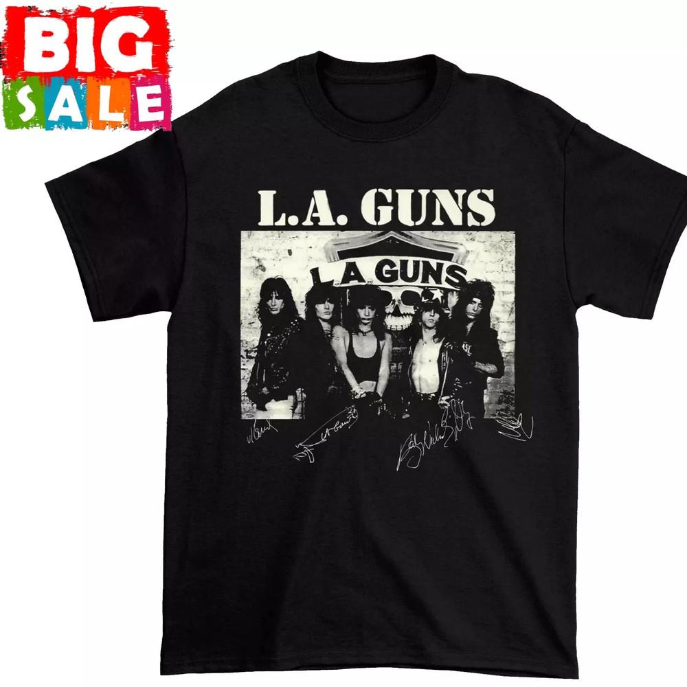 LA GUNS Band 1980 World Tour L.A. Guns Band T Shirt Full Size S-5XL Unisex T-Shirt XL