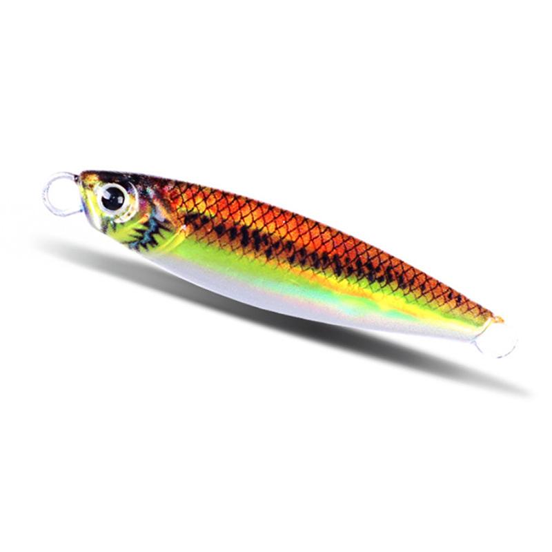 1Pcs7G10G15G Small Lead Fish 3D Printed Bait, Fishing Gear Bait, Metal Marine Biomimetic Bait
