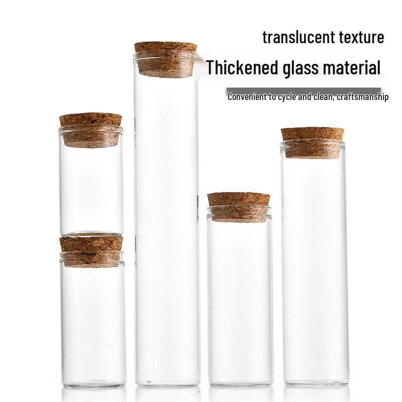 30mm Glass Bottle with Cork Seal for Incense Sticks, Floating Wishes, or Candy Storage.