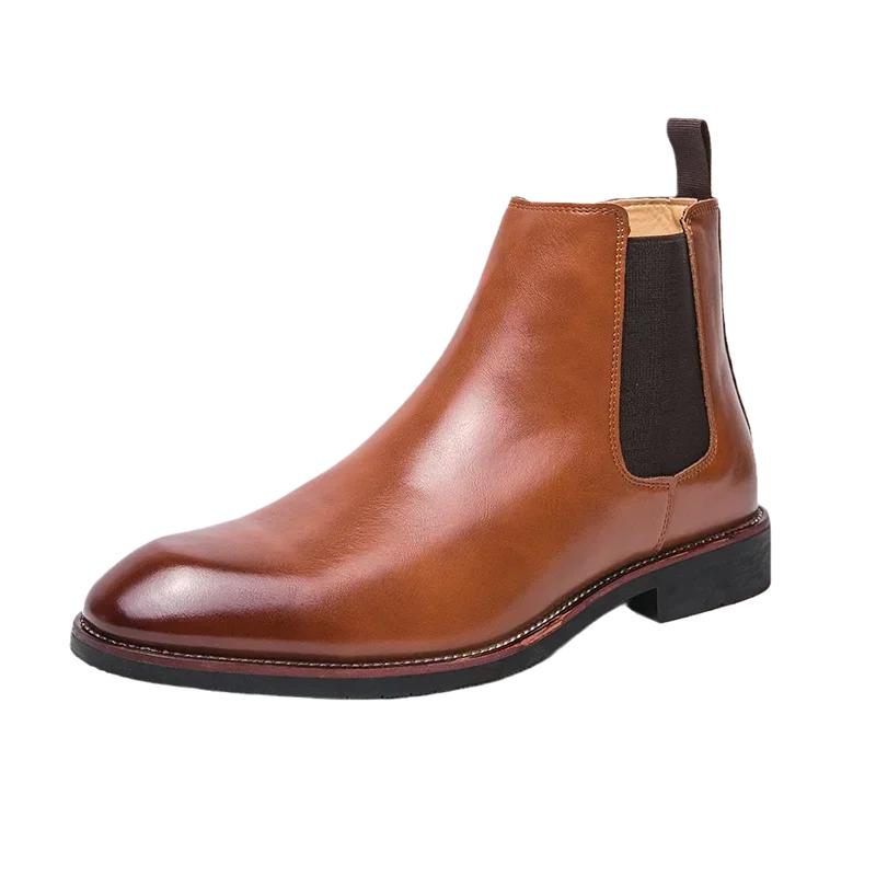 Fashion Winter Hot Selling Men's Business Ankle Boots British Style Brown Suede Leather Casual Boots Outdoor Men's Workwear Boots