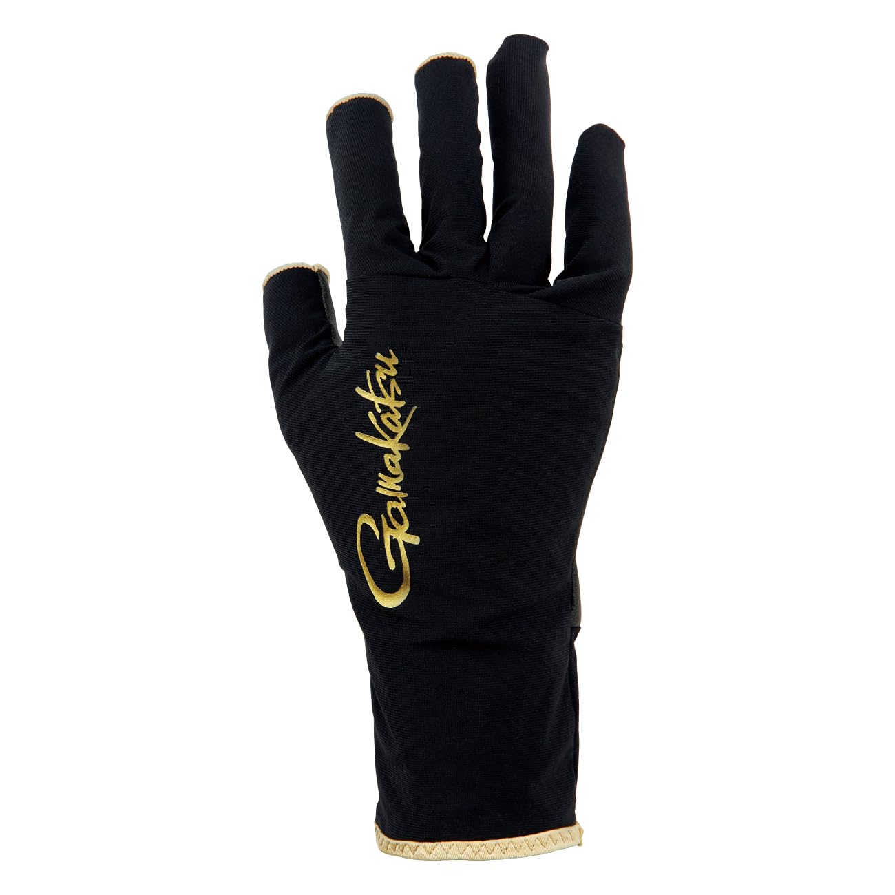 

Gamakatsu UV Cut Gloves M GM7304 (3-strip) Black/Gold (Gamakatsu)
