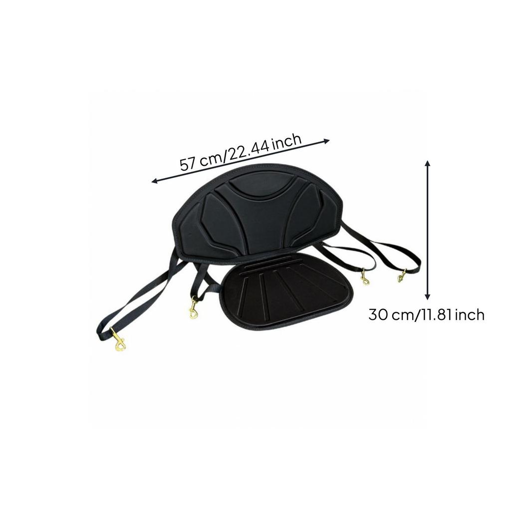 Boat Seat Cushion with Detachable Backrest Supportive for Kayaking, Canoeing