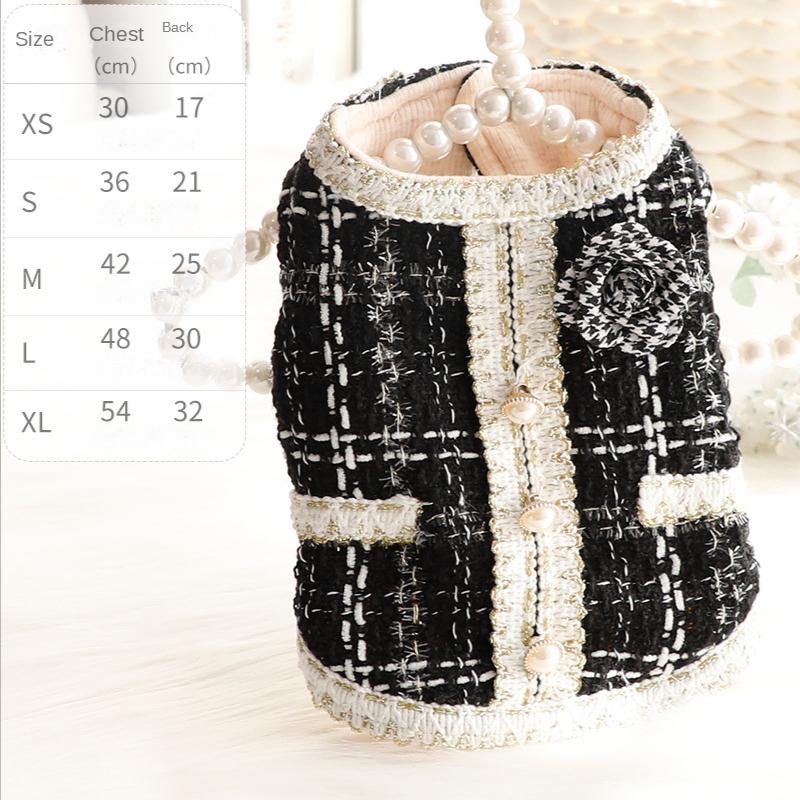 Luxury Princess Dog Dress, Pet Clothes, Maltese, Yorkshire, Cat, Autumn, Winter