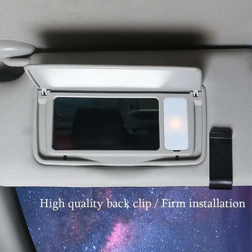 New Rhinestone Crystal Auto Sun Visor Glasses Fastener Clip Sunglasses Ticket Card Multi-Function Holder Car Interior Accessory