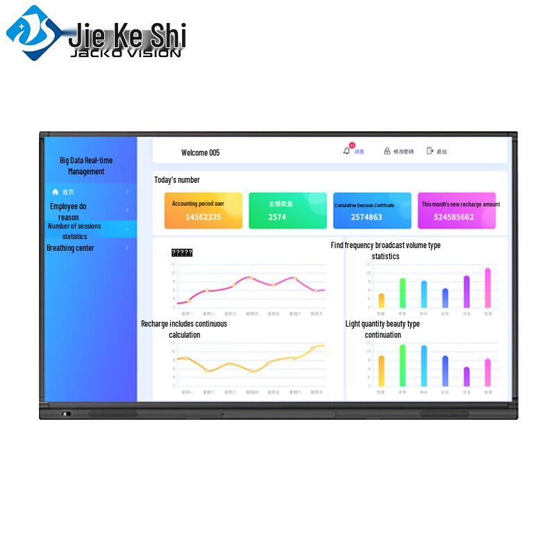 Jieke Vision 65-inch Interactive Smart Board Display CN plug (adapter included)