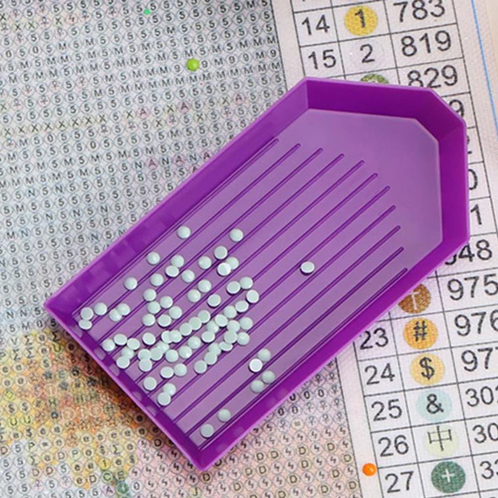 119pcs 5D DIY Diamond Painting Tools Container Case With 40 Slots Storage Container Box,drill pen,Clay ,Tray and Funnel Kits