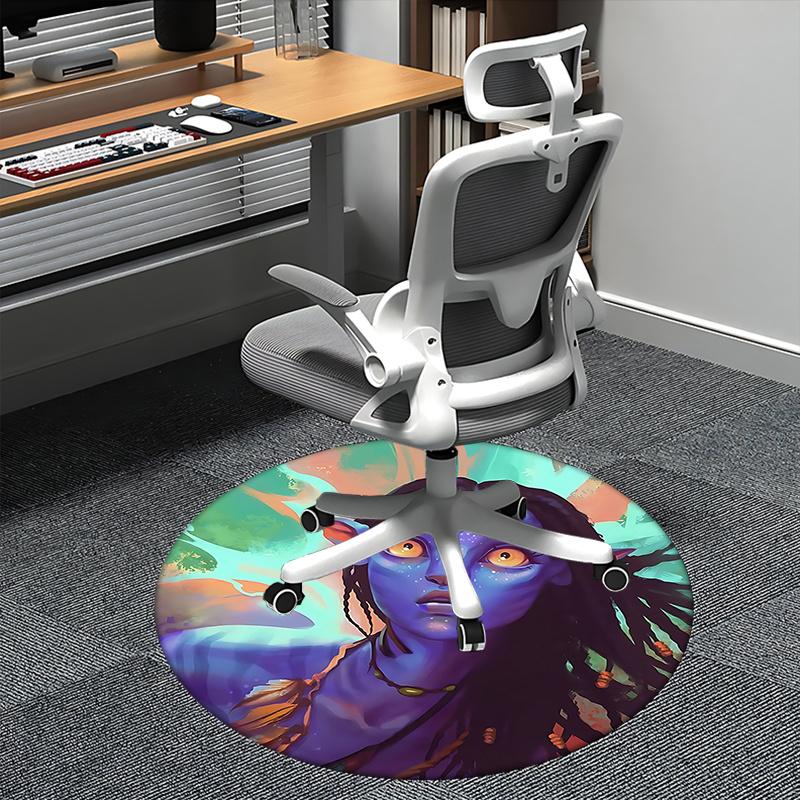 

Avatar Inspired Chair Mat Round Carpet for Home Decor, Office Use, and Gifts Perfect for Bedrooms, Living Rooms, and Various Spaces0183b 80cm by 80cm