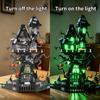 K96115 Halloween Albtraumschloss Bausteine Geist Skelett Kürbishütte Modellsteine Spielzeug Ornament DIY Geschenke Jungen