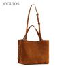 Vegetable tanned leather new leather women's bag simple retro women's shoulder bag messenger bag