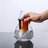 Creative Glass Jug for Wine with Ice Pocket, Japanese Design