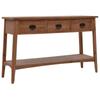 Day and Night - Day and Night Console Table In Solid Brown Fir Wood 126x40x77.5 Cm
