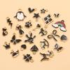 Mixed Eight-Color Enamel Alloy Charms for DIY Jewelry: Bracelet, Necklace, and Keychain Accessories (10/20/50 Pieces)