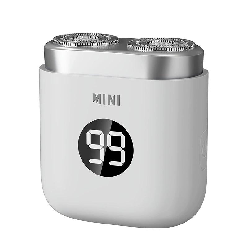 Afeitadora eléctrica portátil para hombre mini afeitadora recargable para viaje y coche