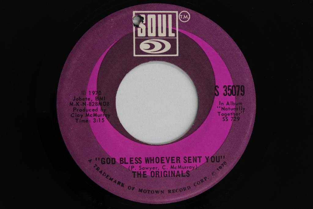 7inch Record ORIGINALS - God Bless Whoever Sent You S35079 SOUL 1970 US Soul/Funk Used