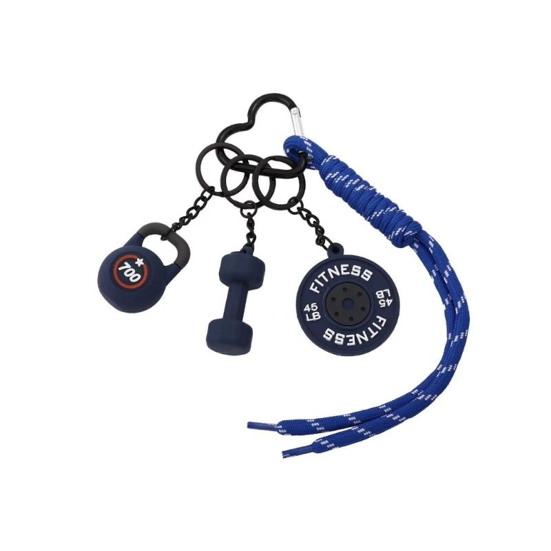 

Waterproof PVC Exercise Keychain Trendy Fitness Accessory With Multiple Color For Sports Bags And Everyday Carry
