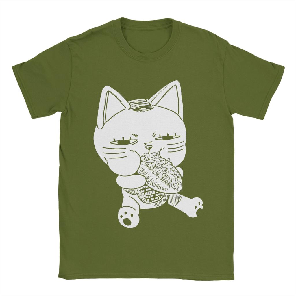 Printed Dandadan Turbo Cat Glizzy T Shirt Men's Crewneck Short Sleeve Clothing 100%Cotton Summer Top Tee