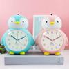 Будильник с изображением пингвина, детский будильник без тиканья, будильник из АБС-пластика с защитой от падений и ночником, для детской спальни