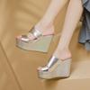 2026Women's Slippers Ultra High Heels Height Increasing Slipper Summer New Wedges Slippers for Women Platform Sandals Flip Flops