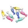 20pcs Stainless Steel Gold Color Enamel Little Fish Charms Pendants for DIY Jewelry Bracelet Necklace Findings Earrings Making