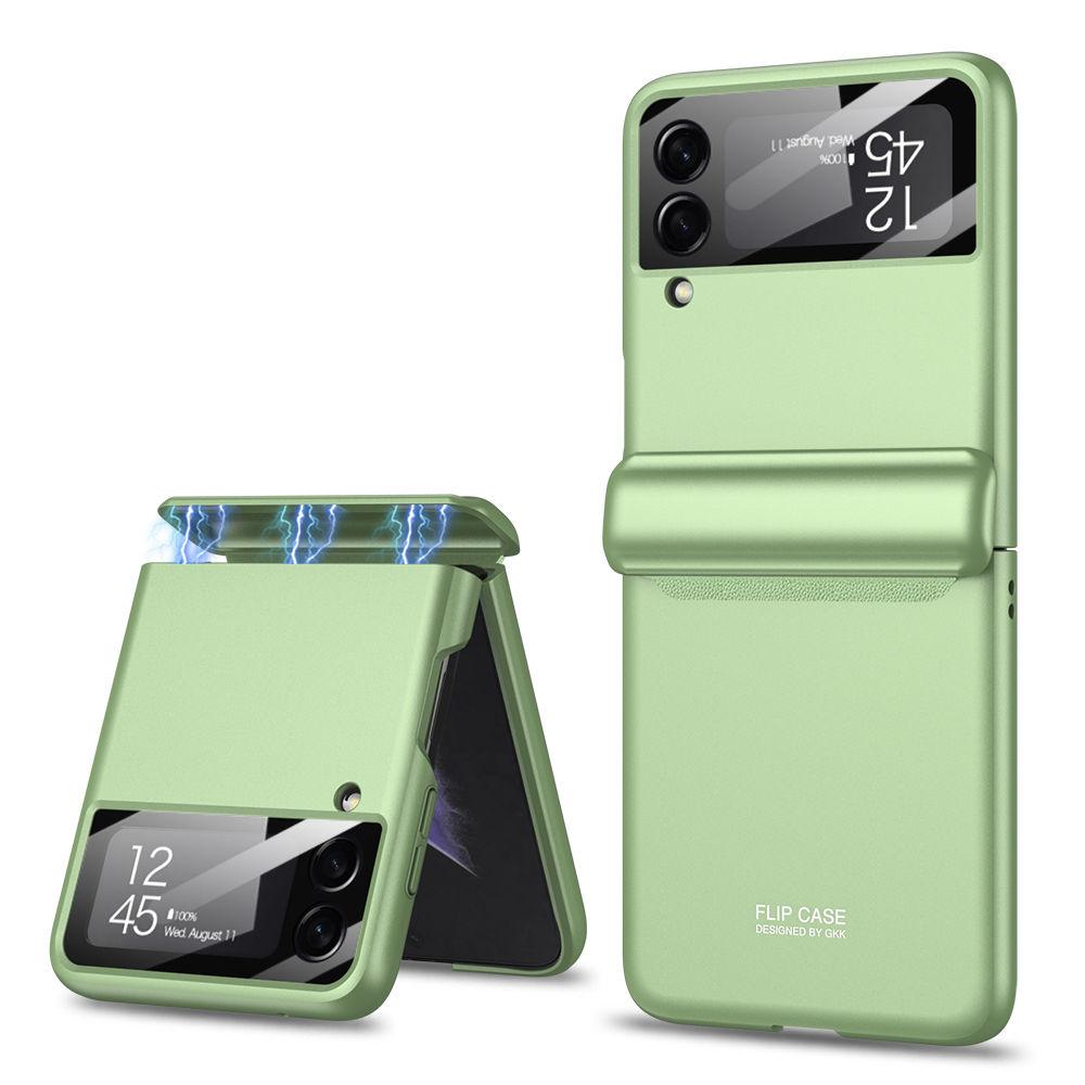 Per Samsung Galaxy Z Flip 4 Custodia Magnetica con Cerniera con Pellicola Protettiva per Schermo Copertura Opaca Antiurto All-inclusive