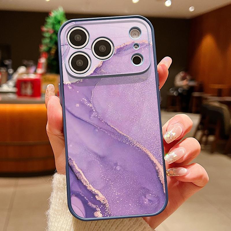 Magnetic Gradient Marble Pattern Phone Case For iPhone 17 Pro Max 16 15 14 13 Pro Max For Magsafe Wireless Charge Hard PC Cover iPhone17 Pro Max