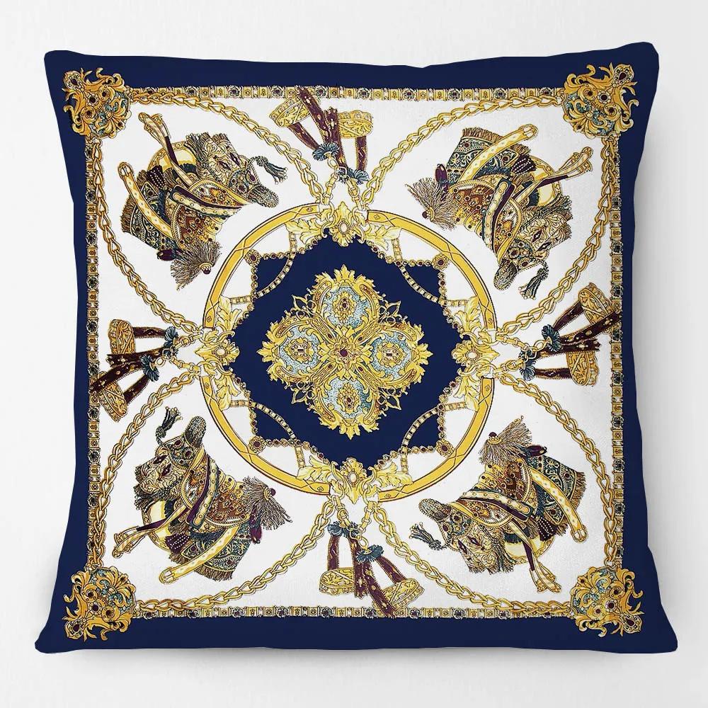 Fashion Multicolor Horse Head Cushion Covers Luxury Animals Sofa Decorative Pillows Case 45X45CM Decorative Pillows