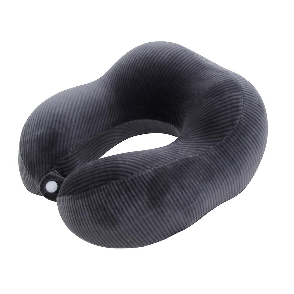 

Memory cotton slow rebound pillow lunch break neck pillow hump travel office scissors U-shaped pillow темно-сірий