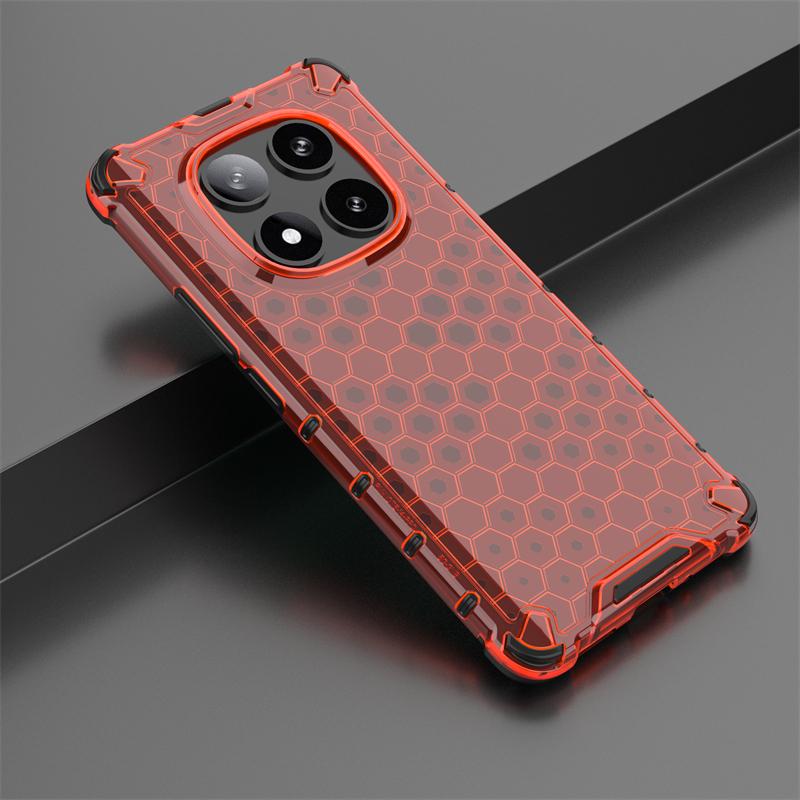 Shockproof Transparent Case For Xiaomi Poco X7 Anti-knock Honeycomb Armor Full Back Case For Poco X7 Case Cover For Poco X7 5G