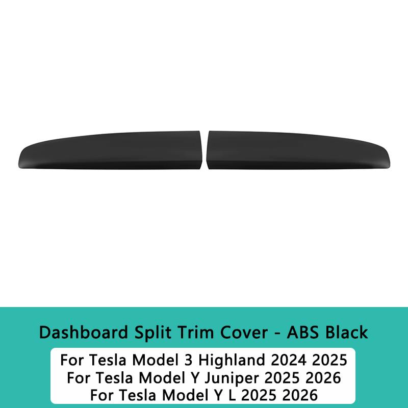 Model Y Juniper 2026 Dashboard Cover for Tesla Model 3 Highland Model Y L ABS Panel  Dashboard Split Trim Cover Car Accessories