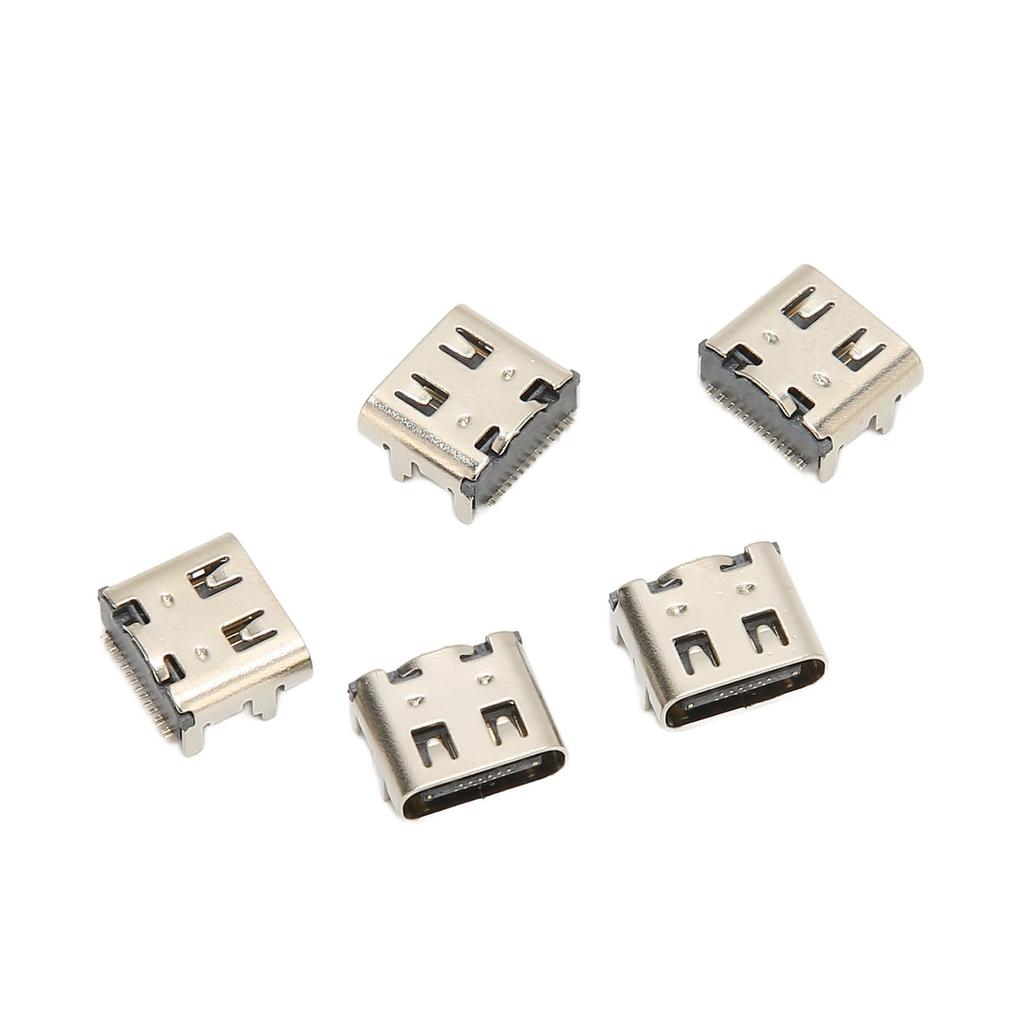 5Pcs Gamepad Socket Connector Port Type C Interface Replacement Power Charging Socket for PS5