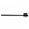"Dual-Headed Eyebrow and Eyelash Brush with Wooden Handle"