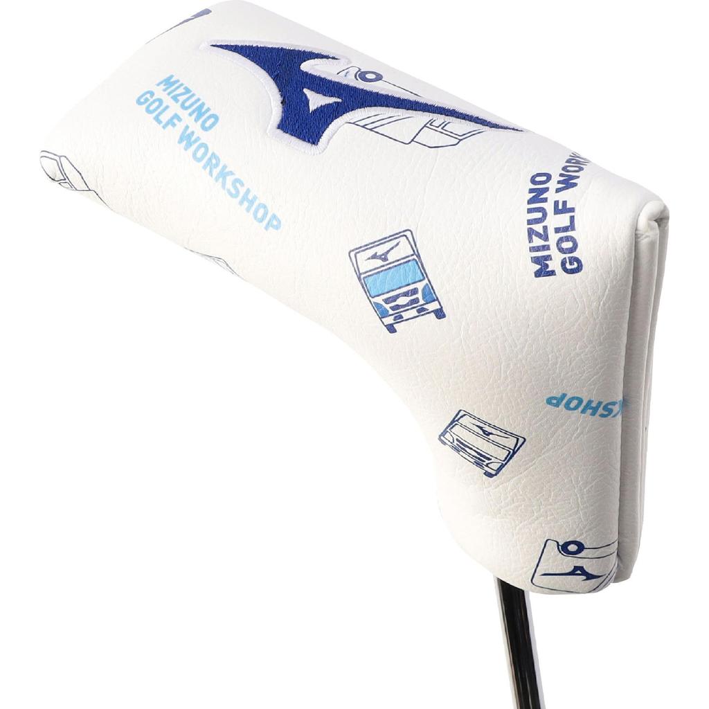 MIZUNO Golf Tour Car Putter Blade 5LGH2634 Cover, Type, Unisex, White,