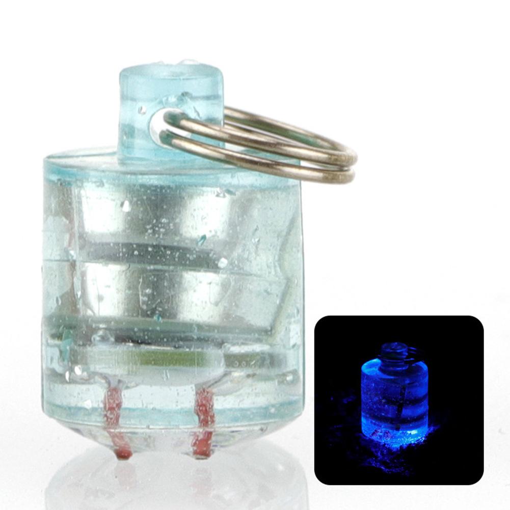 Mini Fishing  Led  Light Flash Lamp Cylindrical Button Fish Lure Lamp Fishing Tackle