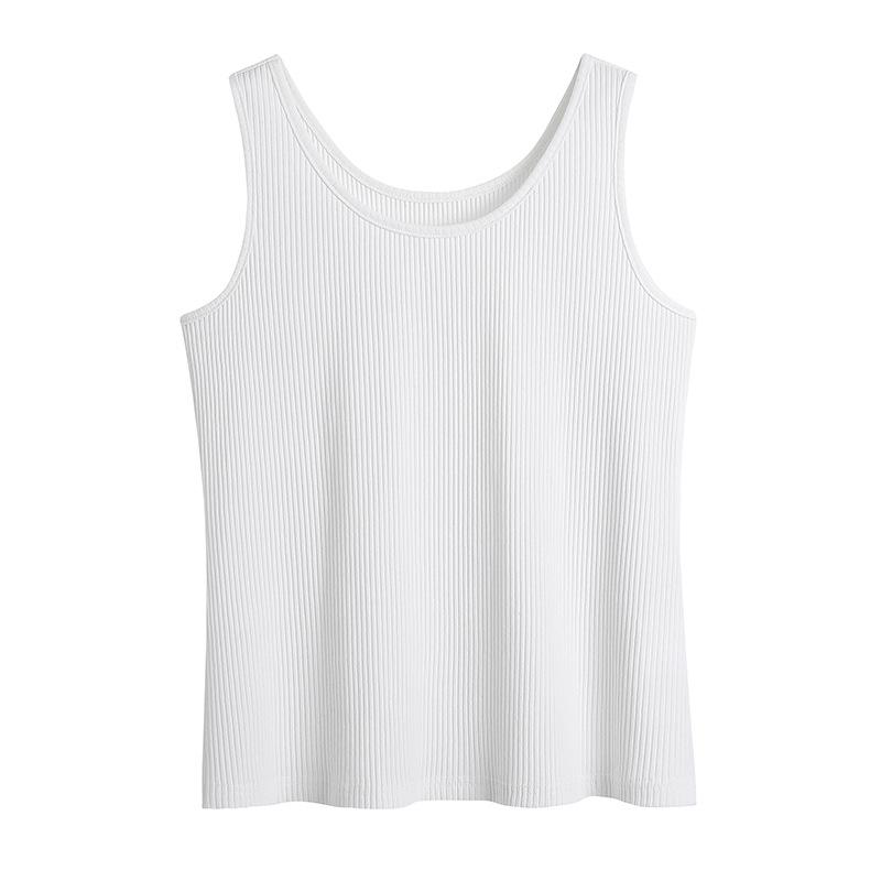 Plus Size Women's Multi-Color Knitted Tank Top - Summer Basics (61870)