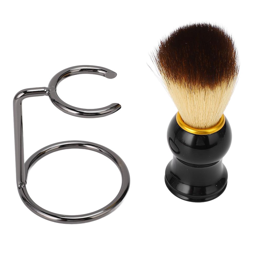 Rasierpinsel mit Ständer Herren Nassrasur Bartpinsel mit Ständer für Rasiercreme Seife