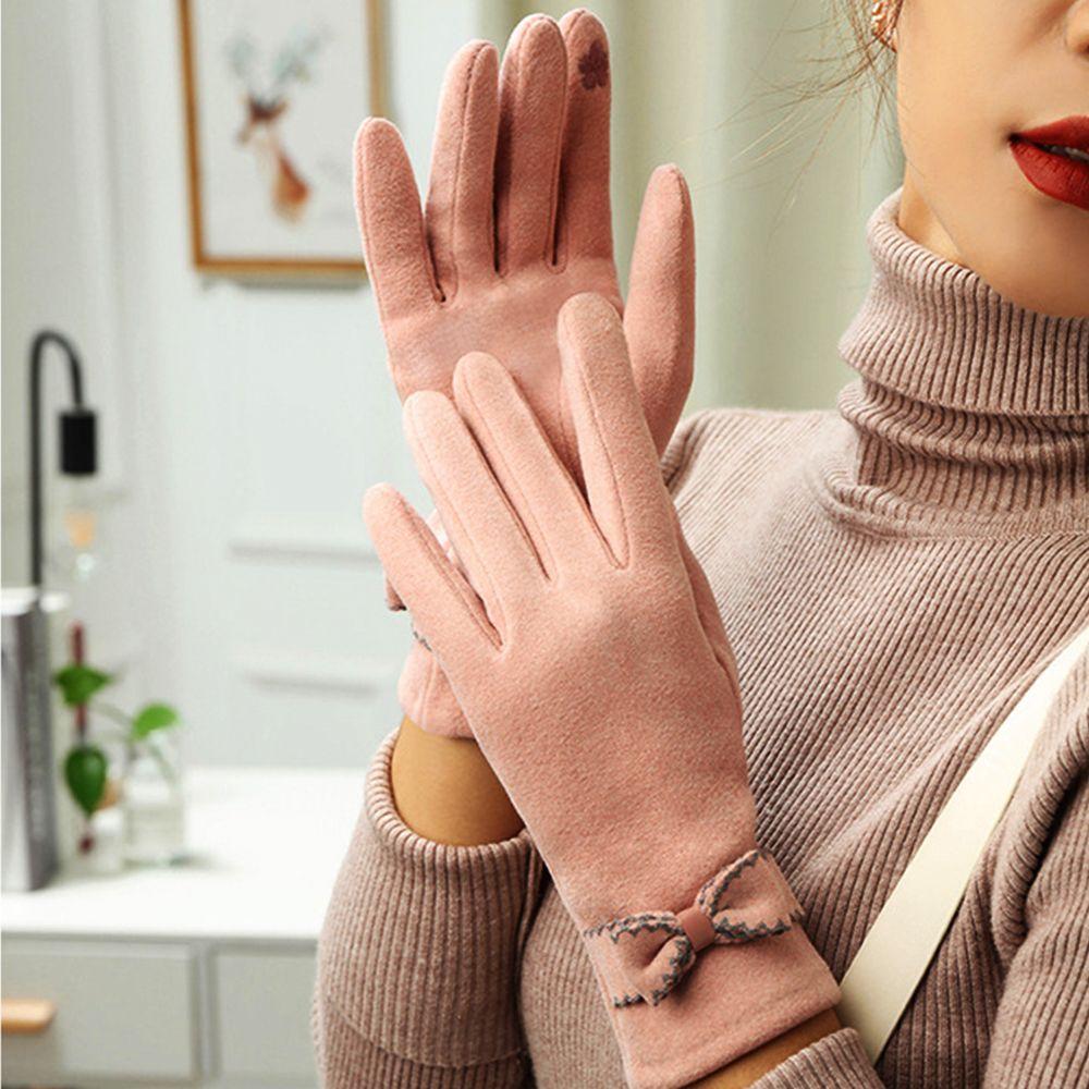 Full Finger Cold Protection  Gloves Women's Gloves Korean Style Mittens German Fleece