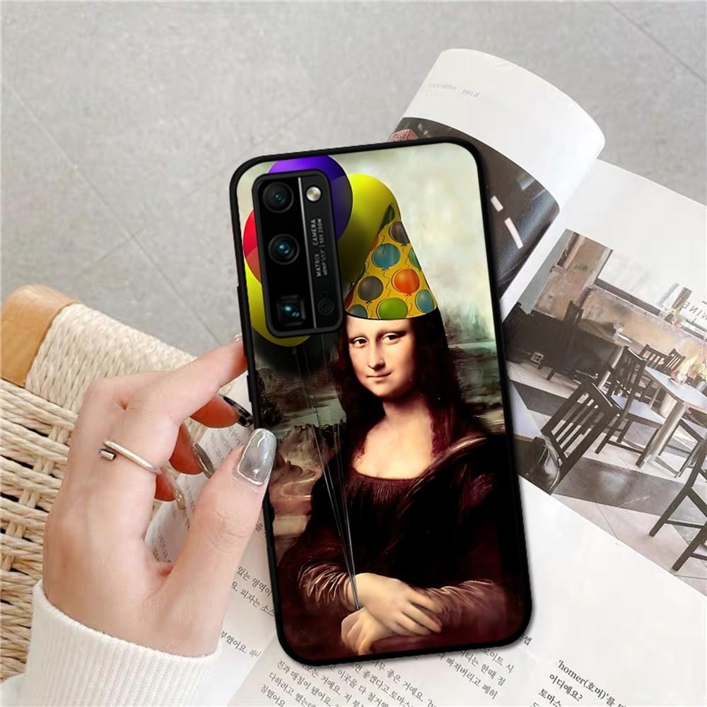 Mona Lisa Phone Case For Huawei Honor 10 Lite 9 20 7A 9X 30 50 60 70 Pro Plus Soft Silicone Cover